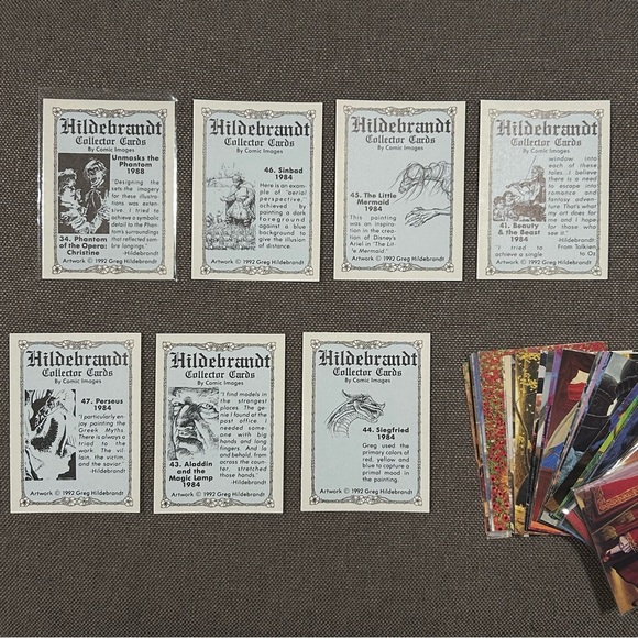 Vintage Hildebrandt Fantasy Fairytales Collector Cards Set 90s - Picture 6 of 8